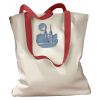 Canvas Tote with Contrasting Handles Thumbnail