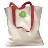 Canvas Tote with Contrasting Handles Thumbnail