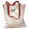 Canvas Tote with Contrasting Handles Thumbnail