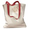 Canvas Tote with Contrasting Handles Thumbnail