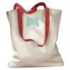 Canvas Tote with Contrasting Handles Thumbnail