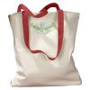 Canvas Tote with Contrasting Handles Thumbnail