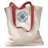 Canvas Tote with Contrasting Handles Thumbnail
