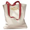 Canvas Tote with Contrasting Handles Thumbnail