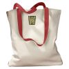 Canvas Tote with Contrasting Handles Thumbnail