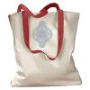 Canvas Tote with Contrasting Handles Thumbnail