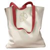 Canvas Tote with Contrasting Handles Thumbnail