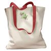 Canvas Tote with Contrasting Handles Thumbnail