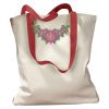 Canvas Tote with Contrasting Handles Thumbnail