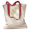 Canvas Tote with Contrasting Handles Thumbnail