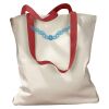 Canvas Tote with Contrasting Handles Thumbnail