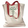 Canvas Tote with Contrasting Handles Thumbnail