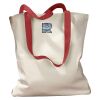 Canvas Tote with Contrasting Handles Thumbnail