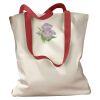 Canvas Tote with Contrasting Handles Thumbnail