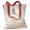 Canvas Tote with Contrasting Handles Thumbnail