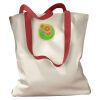 Canvas Tote with Contrasting Handles Thumbnail