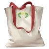 Canvas Tote with Contrasting Handles Thumbnail
