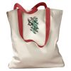 Canvas Tote with Contrasting Handles Thumbnail