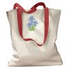 Canvas Tote with Contrasting Handles Thumbnail