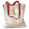 Canvas Tote with Contrasting Handles Thumbnail