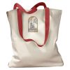 Canvas Tote with Contrasting Handles Thumbnail