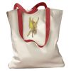 Canvas Tote with Contrasting Handles Thumbnail