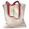 Canvas Tote with Contrasting Handles Thumbnail