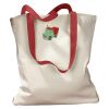 Canvas Tote with Contrasting Handles Thumbnail