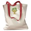 Canvas Tote with Contrasting Handles Thumbnail