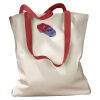 Canvas Tote with Contrasting Handles Thumbnail