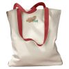 Canvas Tote with Contrasting Handles Thumbnail
