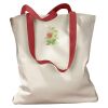 Canvas Tote with Contrasting Handles Thumbnail