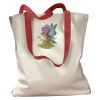 Canvas Tote with Contrasting Handles Thumbnail