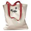 Canvas Tote with Contrasting Handles Thumbnail