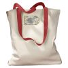 Canvas Tote with Contrasting Handles Thumbnail