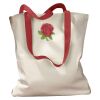 Canvas Tote with Contrasting Handles Thumbnail