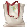 Canvas Tote with Contrasting Handles Thumbnail