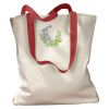 Canvas Tote with Contrasting Handles Thumbnail