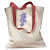 Canvas Tote with Contrasting Handles Thumbnail