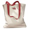 Canvas Tote with Contrasting Handles Thumbnail