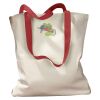 Canvas Tote with Contrasting Handles Thumbnail