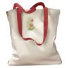 Canvas Tote with Contrasting Handles Thumbnail