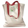 Canvas Tote with Contrasting Handles Thumbnail