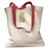 Canvas Tote with Contrasting Handles Thumbnail