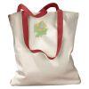 Canvas Tote with Contrasting Handles Thumbnail