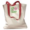 Canvas Tote with Contrasting Handles Thumbnail