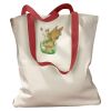 Canvas Tote with Contrasting Handles Thumbnail