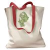 Canvas Tote with Contrasting Handles Thumbnail