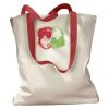 Canvas Tote with Contrasting Handles Thumbnail