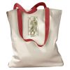 Canvas Tote with Contrasting Handles Thumbnail